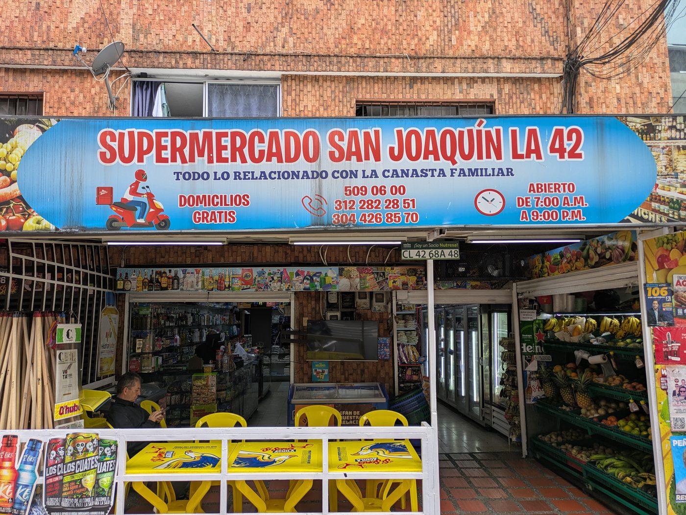 Fachada Supermercado San Joaquín La 68