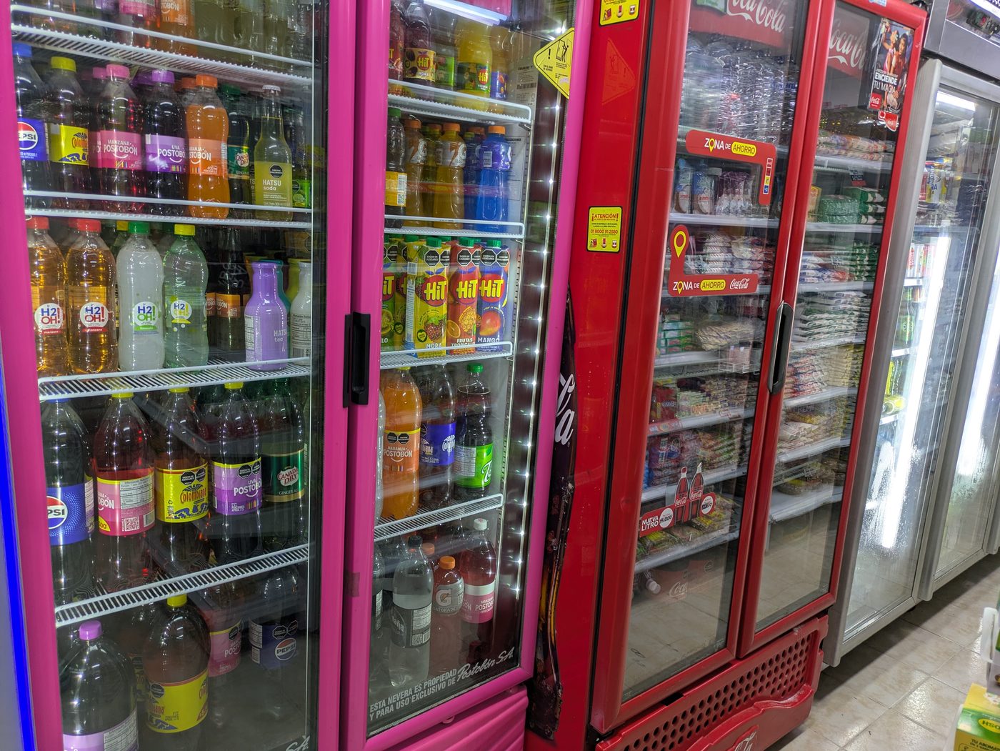 Bebidas frías supermercado La 70 Medellín